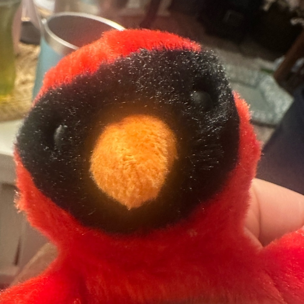 Red Cardinal Stuffed Animal Plush Toy - Picture 8 of 8